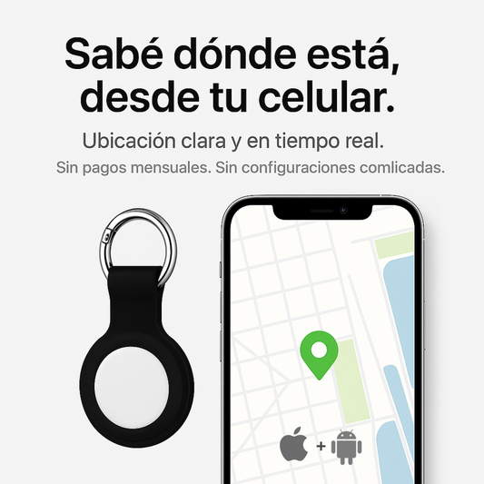 Rastreador Tipo GPS para Objetos Personales.       |     Compatible con Android y Apple