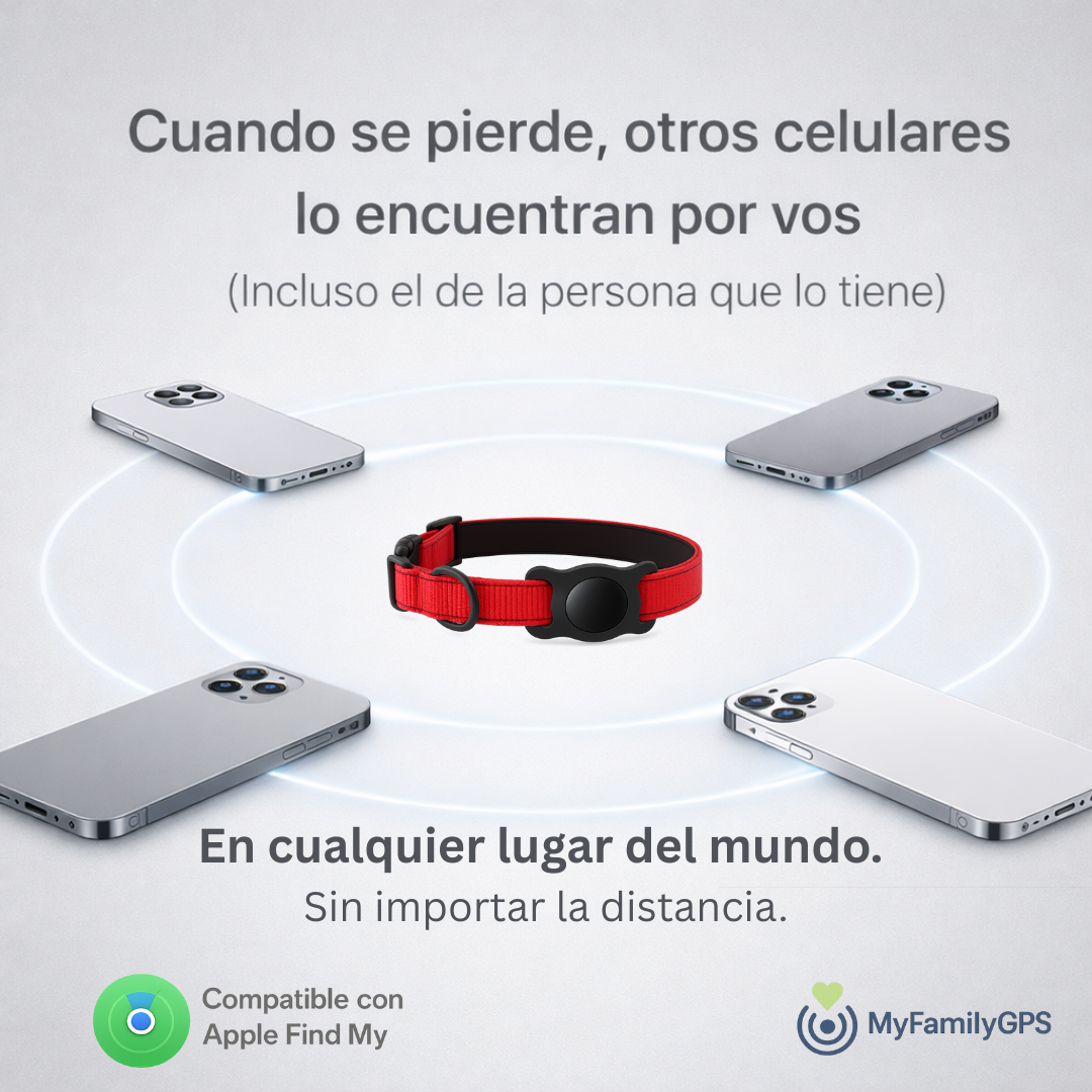 Rastreador GPS para Mascotas – Apple Find My