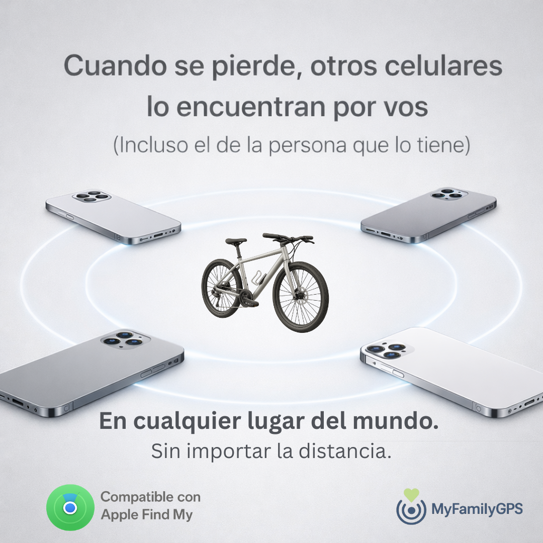Rastreador GPS para Bicicletas – Apple Find My