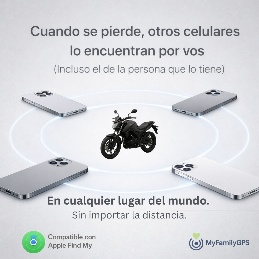 Rastreador GPS para Motos / Autos – Apple Find My