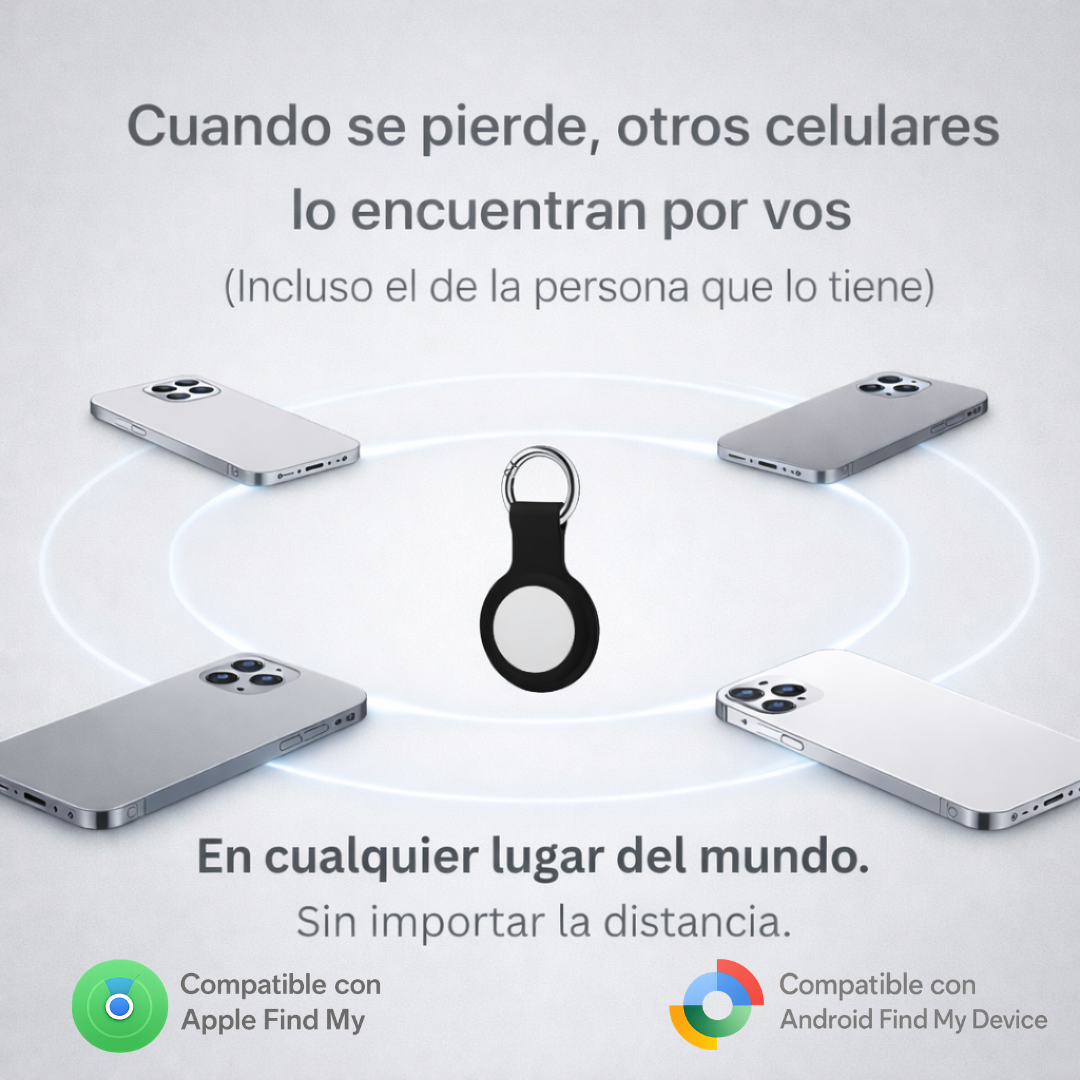 Rastreador Tipo GPS para Objetos Personales.       |     Compatible con Android y Apple