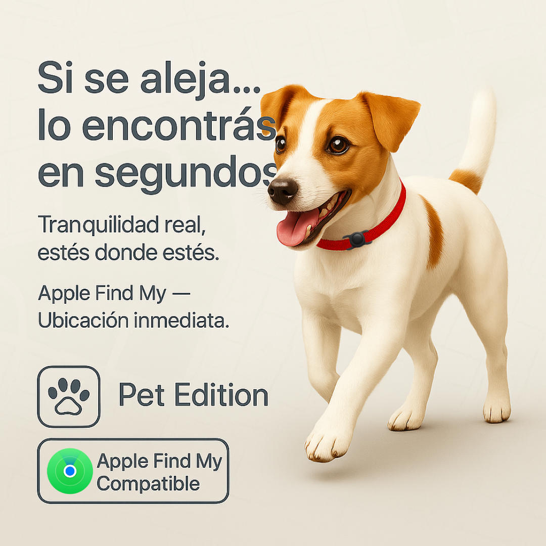 Rastreador GPS para Mascotas – Apple Find My