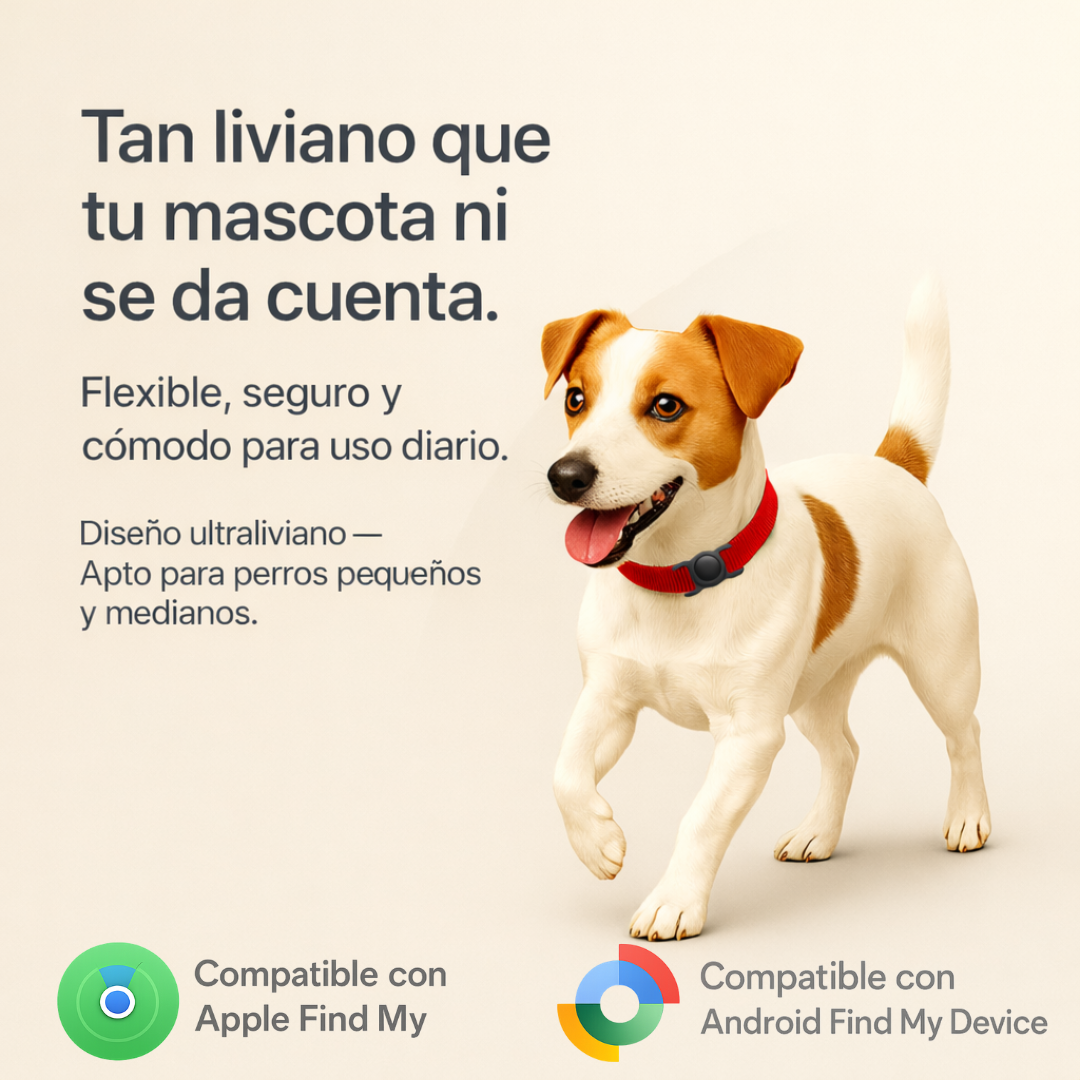 Rastreador Tipo GPS Para Mascotas.            |          Compatible Con Android y Apple
