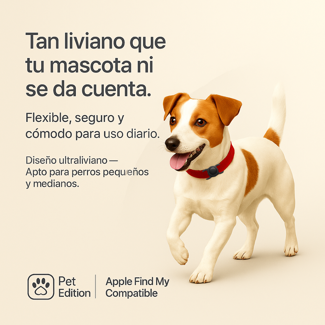 Rastreador GPS para Mascotas – Apple Find My