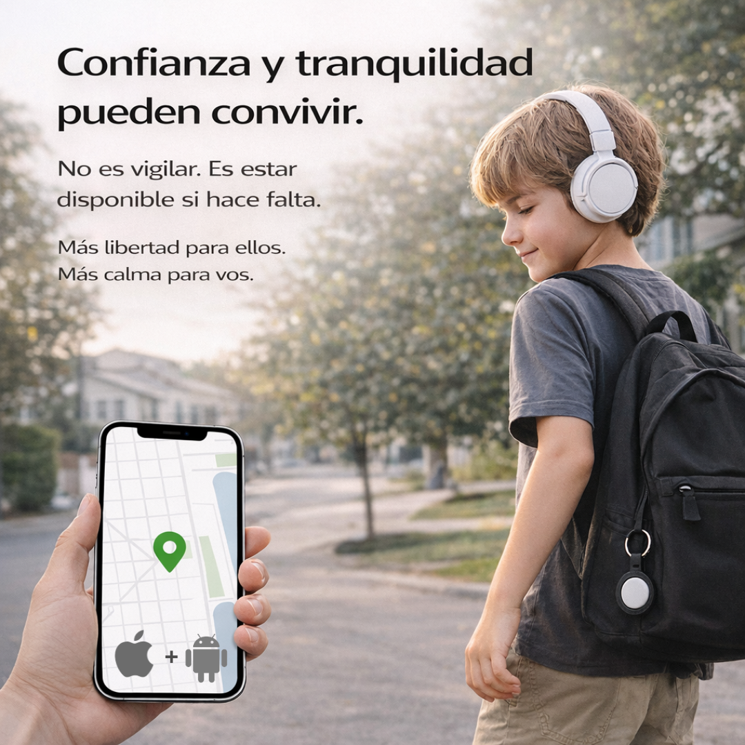 Rastreador Tipo GPS para Objetos Personales.       |     Compatible con Android y Apple