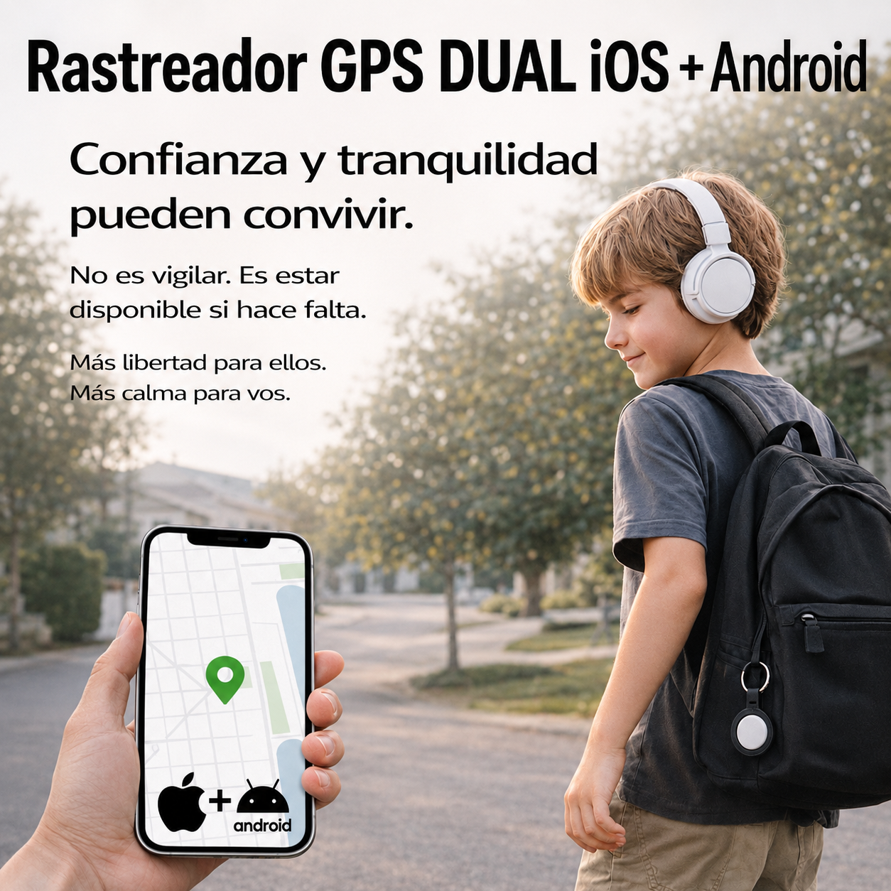 Rastreador Tipo GPS para Objetos Personales.       |     Compatible con Android y Apple