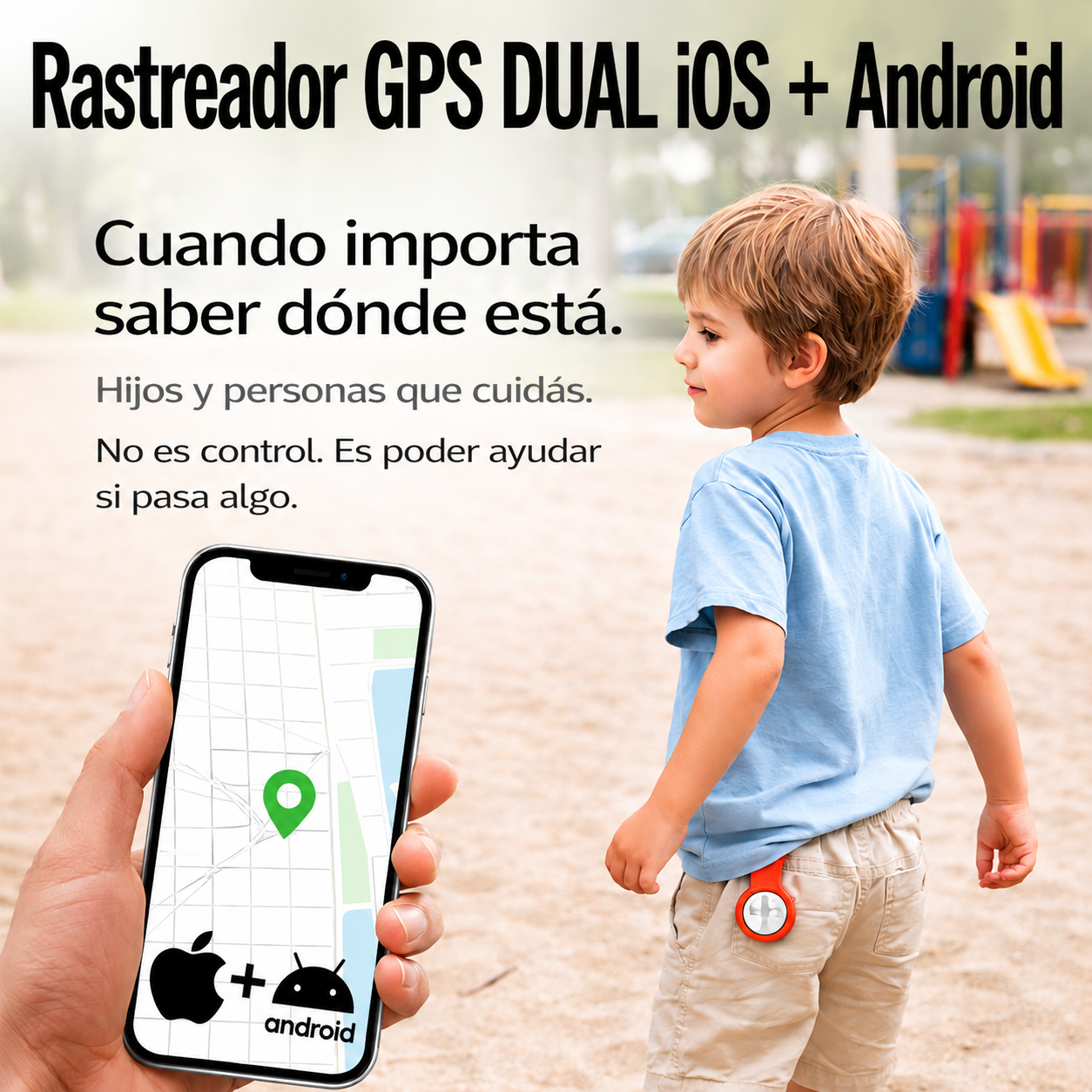 Rastreador Tipo GPS para Objetos Personales.       |     Compatible con Android y Apple
