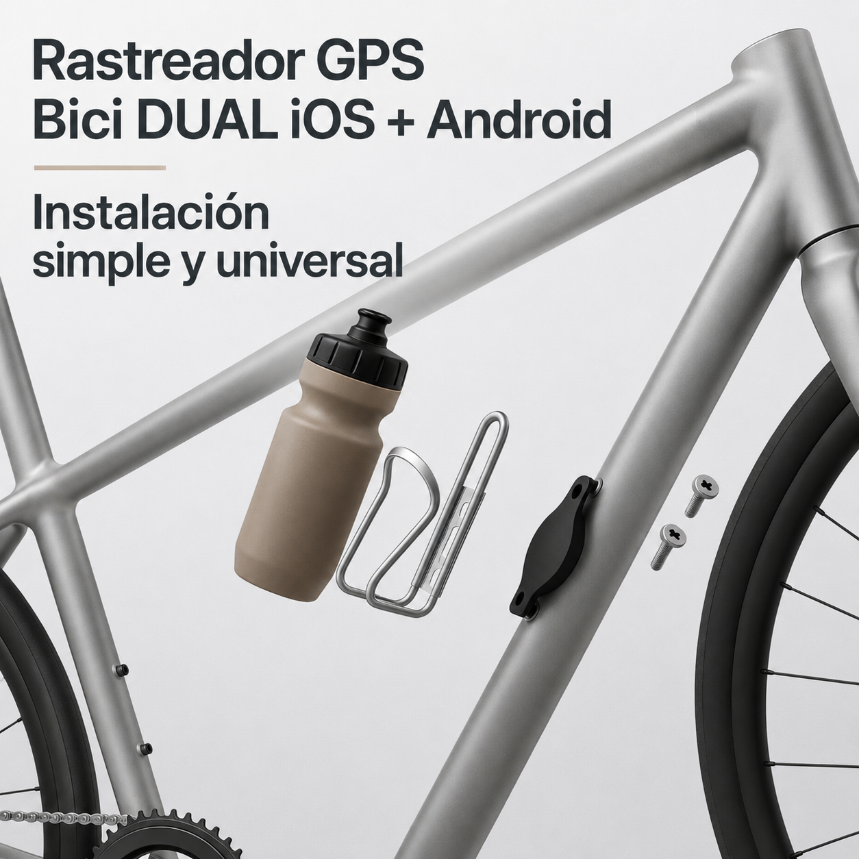 Rastreador Tipo GPS Para Bicicletas.          |             Compatible con Android y Apple