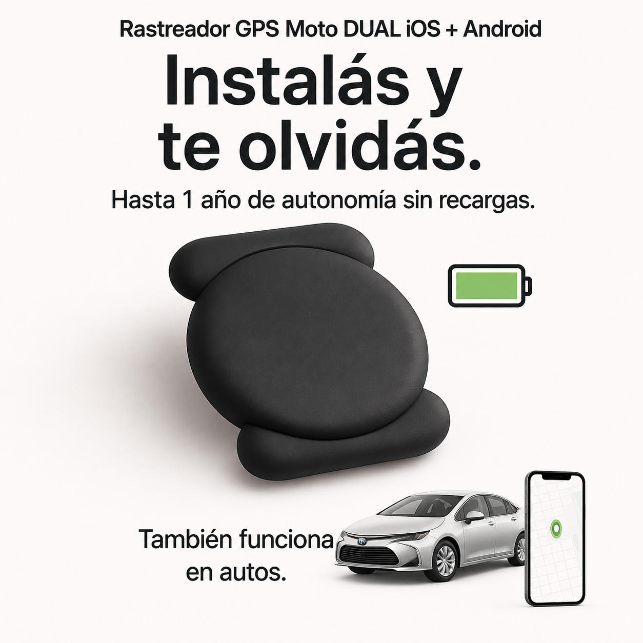 Rastreador Tipo GPS Para Motos .      |     Compatible con Android y Apple