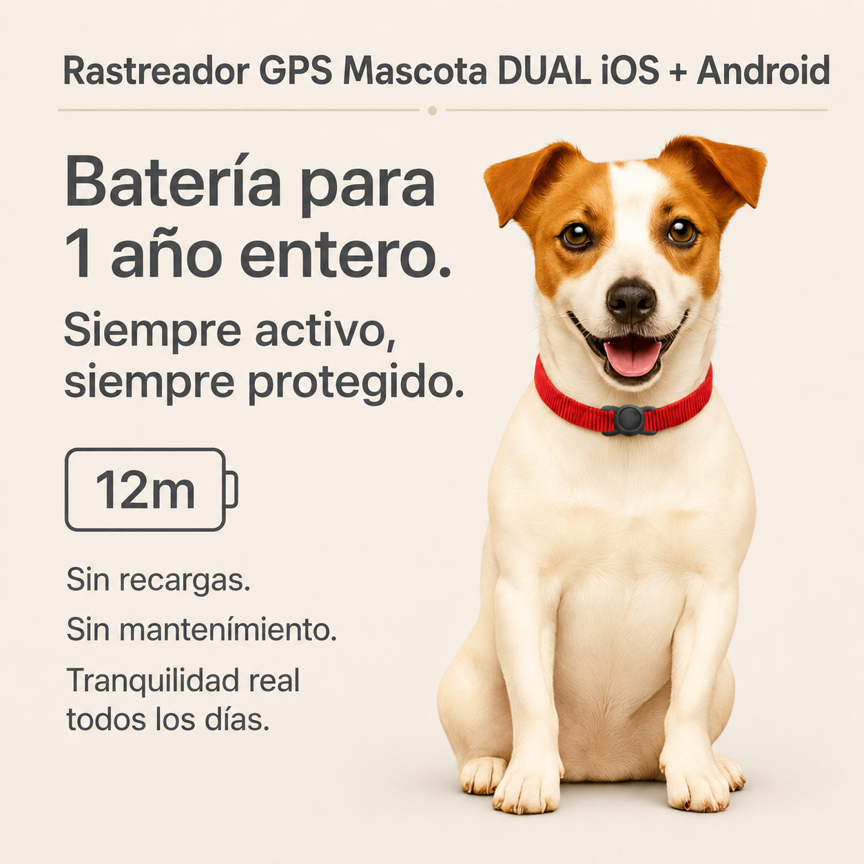Rastreador Tipo GPS Para Mascotas.            |          Compatible Con Android y Apple