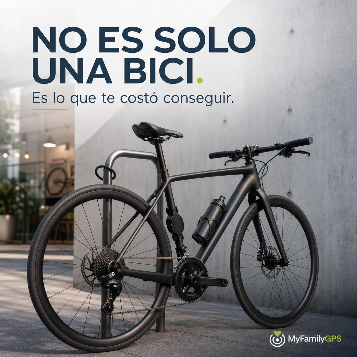 Rastreador Tipo GPS Para Bicicletas.          |             Compatible con Android y Apple