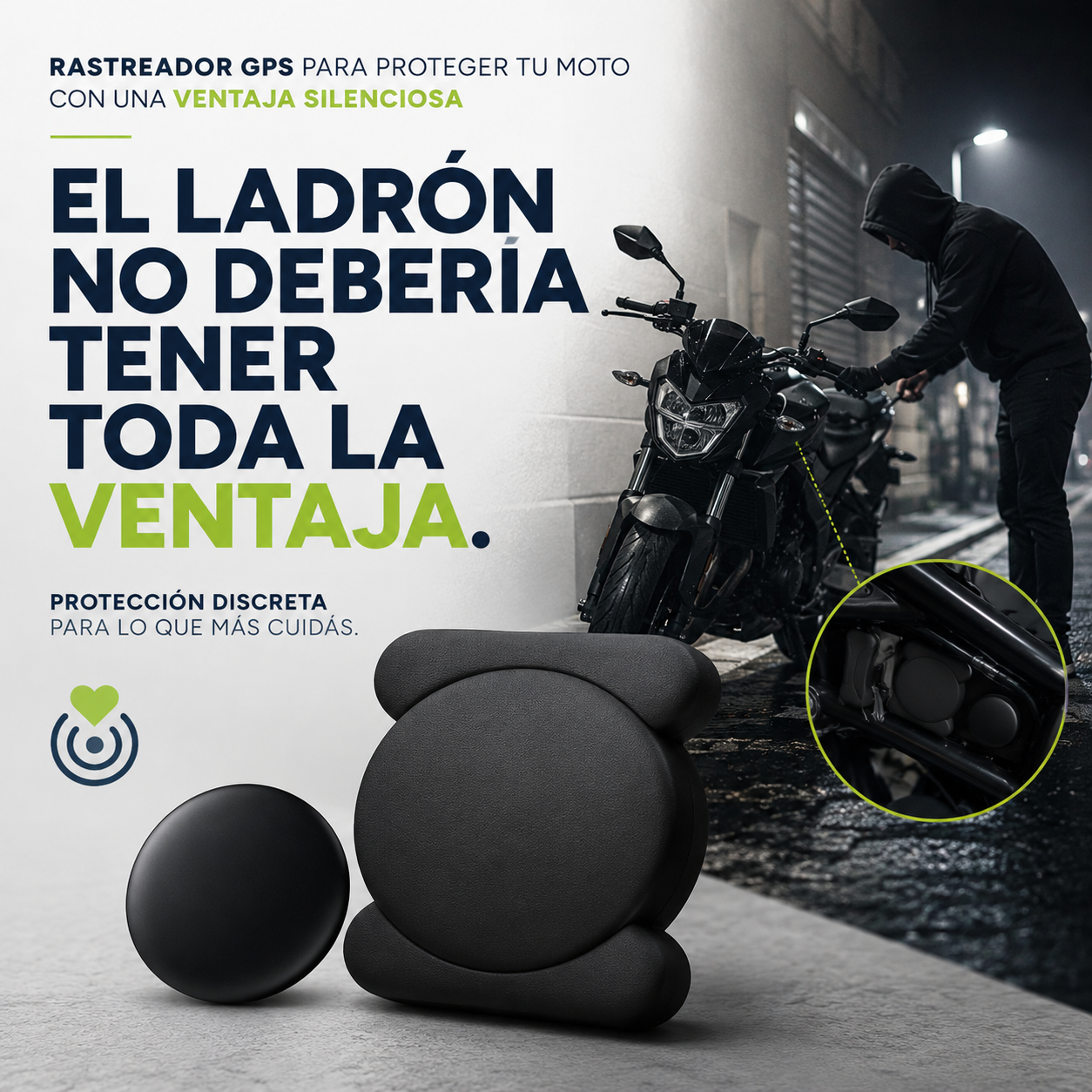 Rastreador Tipo GPS Para Motos .      |     Compatible con Android y Apple