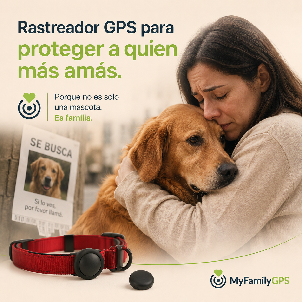 Rastreador Tipo GPS Para Mascotas.            |          Compatible Con Android y Apple